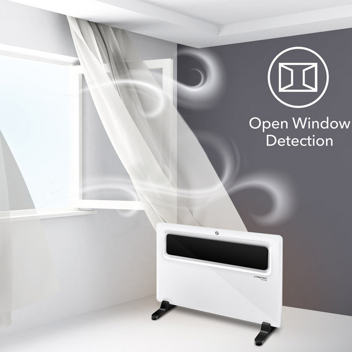 Trotec Επιτοίχιος & Επιδαπέδιος Θερμοπομπός 1500W με LCD Οθόνη, Ρυθμιζόμενο Θερμοστάτη & Χρονοδιακόπτη